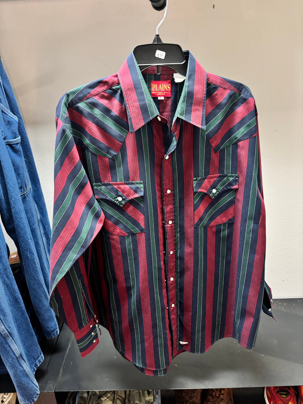 Plains Multicolor Striped Button-Up