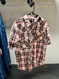 Rustler Red Plaid Flannel Shirt