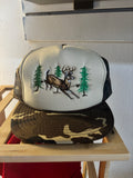 Embroidered Deer Trucker Hat